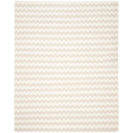Safavieh Dhurries Hand Woven Flat Weave Rectangle Rug- Beige - Ivory- 8 x 10 ft. DHU644A-8